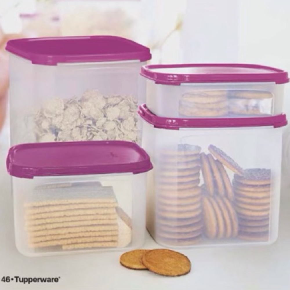Tupperware Modular Mates 4 Piece Square Set
